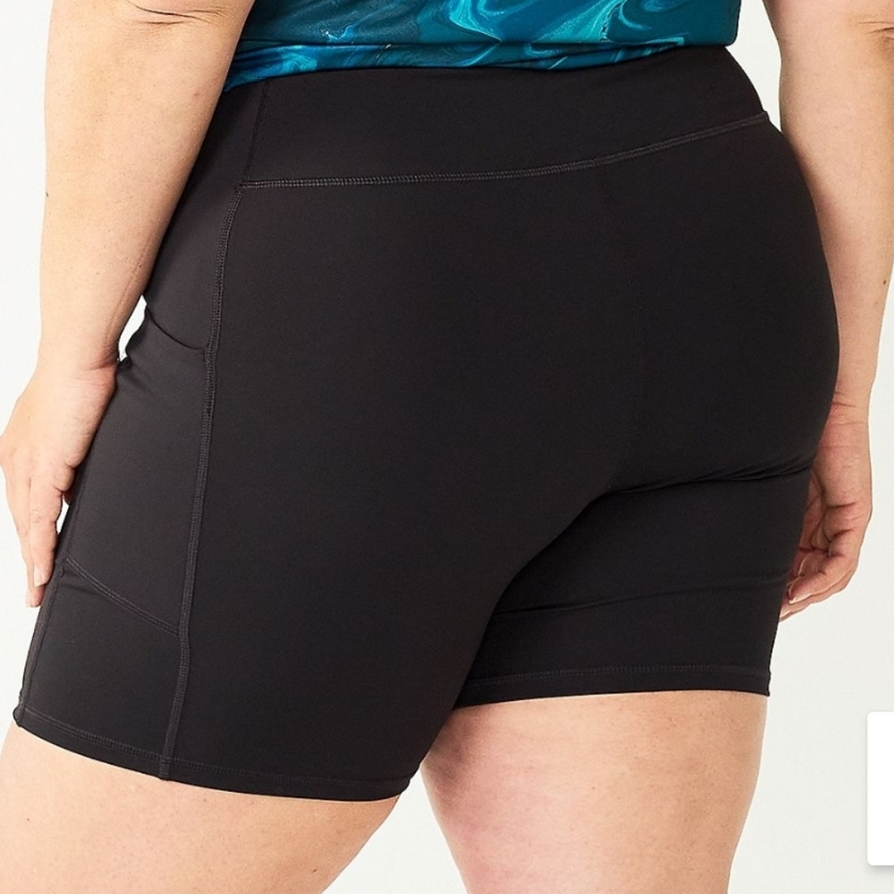 EUC Bike shorts black w/ pockets Sz. 3X - Picture 5 of 5